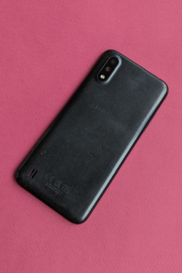 Back Door Samsung Galaxy A01 Black B Stock