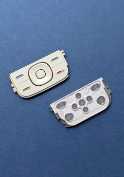 Buttons Joystick Nokia 5200 5300 White