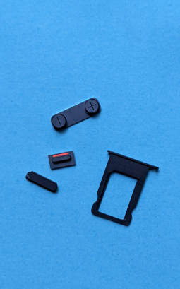 Buttons Set Sim Tray Apple Iphone 5 Black New