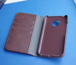 Case Motorola Moto E4 Book Brown 2