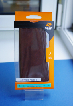 Case Motorola Moto E4 Book Brown 3