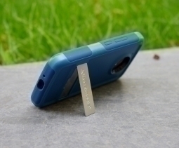 Case Motorola Moto E4 Usa Blue Tact Kickstand 1