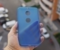 Case Motorola Nexus 6 Silicone Blue Tx 3