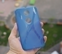 Case Motorola Nexus 6 Silicone Blue Tx 6