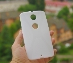 Case Nexus 6 Silicone White 1