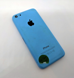 Door Apple Iphone 5c Blue C Stock
