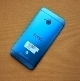 Door Htc One M7 Blue A Stock