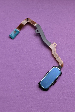Finger Scaner Home Button Samsung Galaxy S7 Edge Coral Blue A Minus Stock