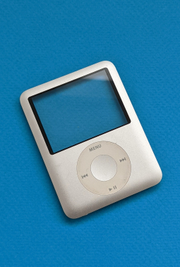 Front Face Panel Apple Ipod Nano 3 Silver