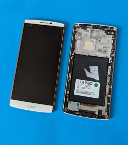 Lcd Assembly Lg V10 B Stock Gold Frame