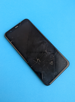 Lcd Google Pixel 4 Xl Black Cracked