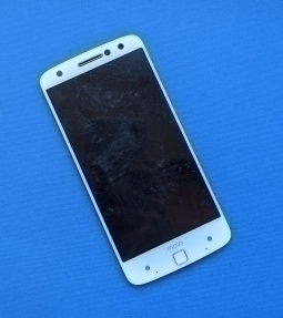 Lcd Motorola Moto Z Force White C Stock