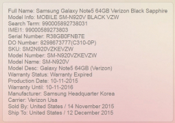 Logic Board Samsung Galaxy Note 5 N920v 2