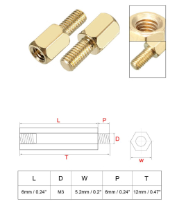 Lot Of 4pcs Standoff 6mm 2