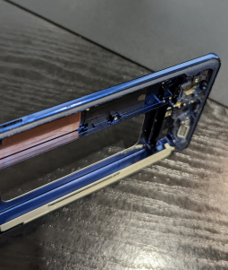 Side Frame Chassis Samsung Galaxy Note 9 Blue B Stock 3