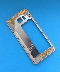 Side Frame Samsung Galaxy Note 5 N920v Silver A Stock