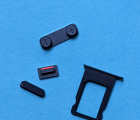 Thumb Buttons Set Sim Tray Apple Iphone 5 Black New