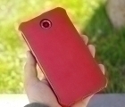 Thumb Case Motorola Google Nexus 6 Book Red1