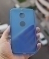 Thumb Case Motorola Nexus 6 Silicone Blue Tx 3