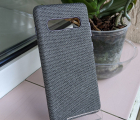 Thumb Case Samsung Galaxy S10 Plus Fabric Gray