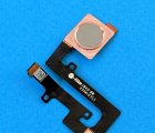Thumb Finger Scaner Flex Nokia 7.1 Gray With Rose Edge