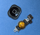 Thumb Home Button With Black Cover Apple Iphone 5c Oem