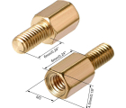 Thumb Lot Of 4pcs Standoff 6mm 31