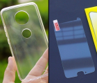 Thumb Screen Protector And Case Set For Motorola Moto X4