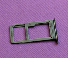 Thumb Sim Tray Samsung Galaxy A8 2018 Black B Stock